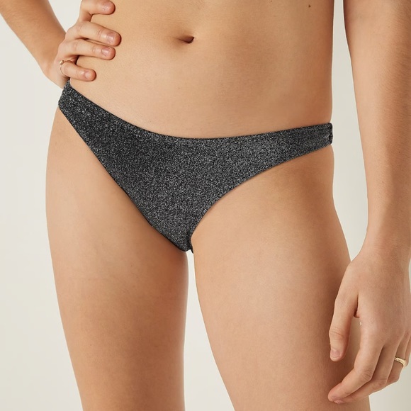 PINK Shimmer Brazilian Bikini Bottom. 🖤👙 - Picture 3 of 5